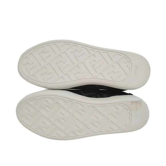 FENDI -Black Gray Polyamide Elastane Women's Sneakers 529-051325 - Picture 4 of 6